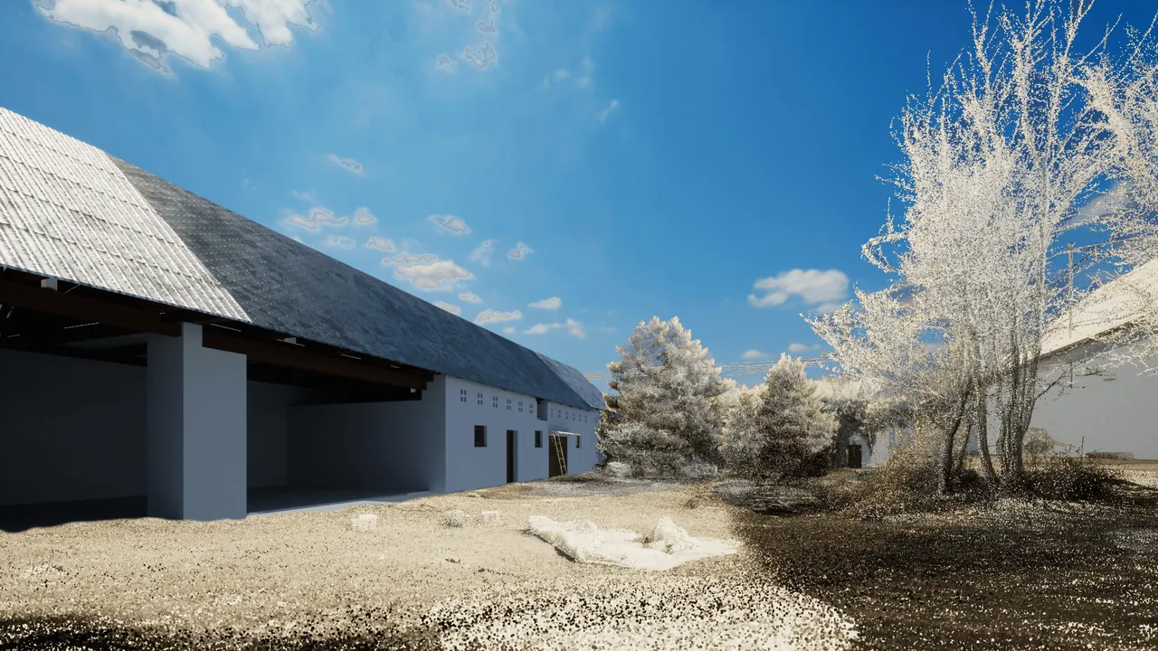 Vizualizace v reálném kontextu (pointcloud) – ukázka 1